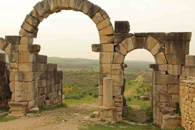 Tingis Gate looking down Decumanus Maximus road.