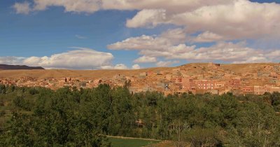 Clouds over the city of Boumalne Dades, about two hours east of Ouarazazate.
