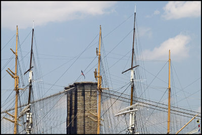 Booklyn Bridge & South Street Seaport Ship Masts