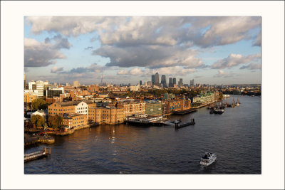 Vue du Tower Bridge</br>Les quais Nord-est