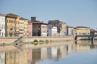 Tuscany. Pisa. The River Arno