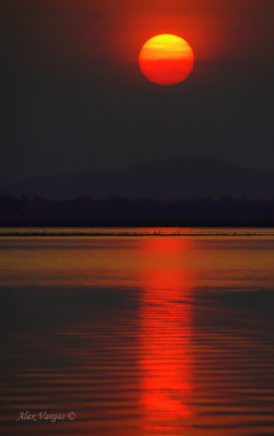 Bueng Boraphet (lake) at sunset 2011