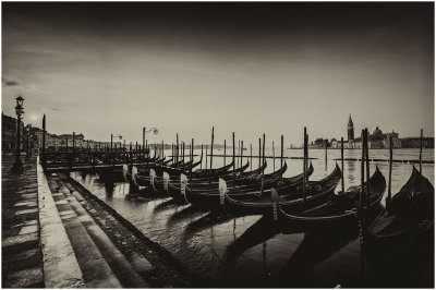 Gondolas at Sunrise