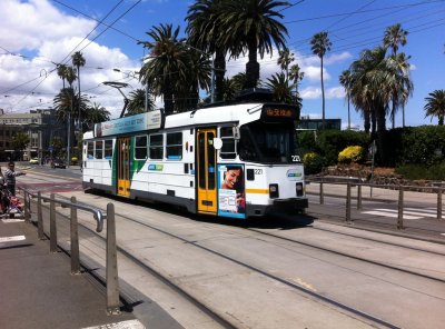 Melbourne tram in St. Kilda