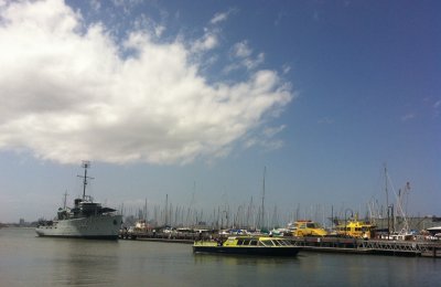 Nice boats, nice cloud