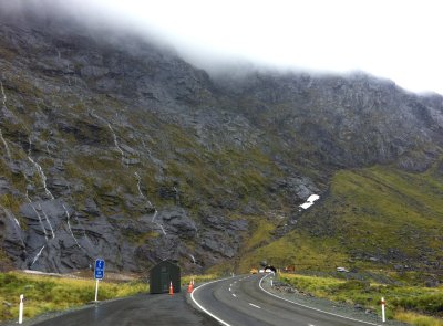 Homer Tunnel area on the Milford Road