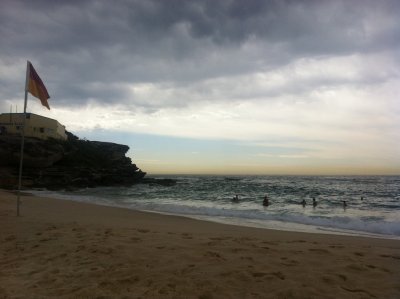 Tamarama beach overcast morning