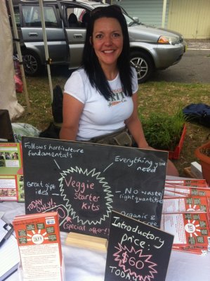 Pam at the Marrickville market