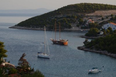 Moored Yacht.