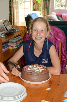 Paula with cake