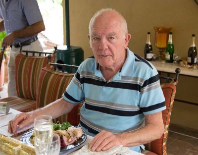 Opa with Xmas Fare