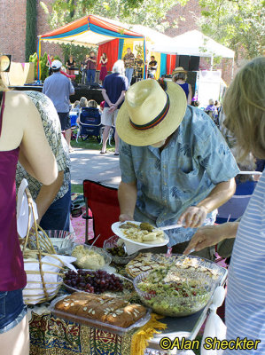 Big buffet, Sycamore Stage, Chico World Music Fest