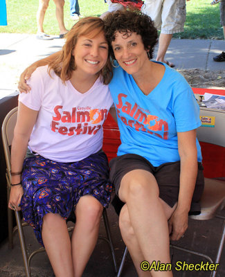  Stephanie & and Debra representing the Oroville Salmon Festival