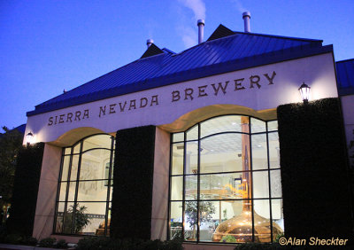 Sierra Nevada Brewery near sunset