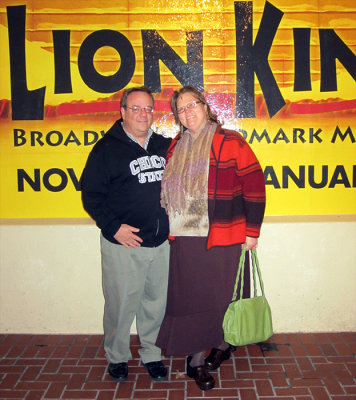 Alan and Donna attend The Lion King at the Orpheum Theatre
