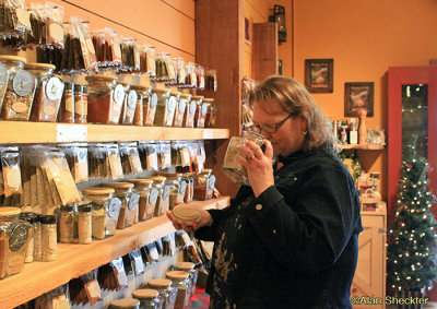 Donna at the Spice & Tea Exchange
