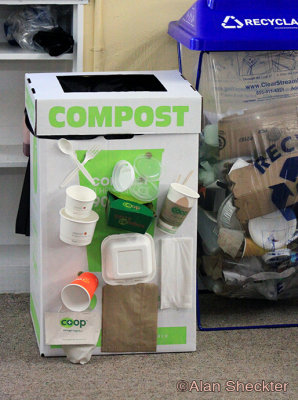Visual guide for composting waste