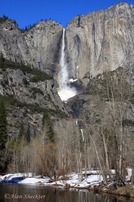 Yosemite Falls from the Swinging Bridge