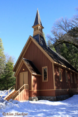 The old Yosemite Chapel