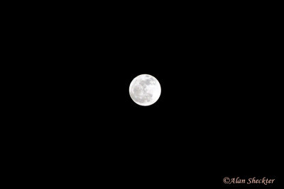 Full moon from Tunnel View