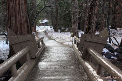 Unusual creek-bridge chairs