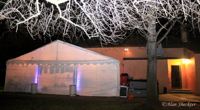 Add-on tent at Chico Women's Club