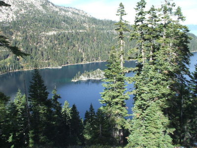 South Lake Tahoe-Emerald Bay w/ Fannette Island in the middle