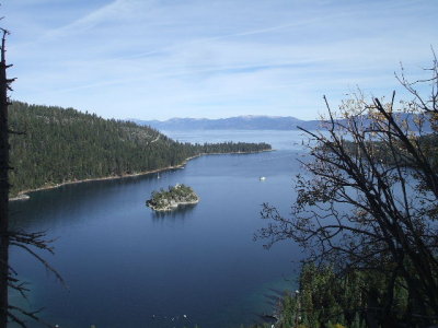 South Lake Tahoe-Emerald Bay w/ one of the lake boats approaching