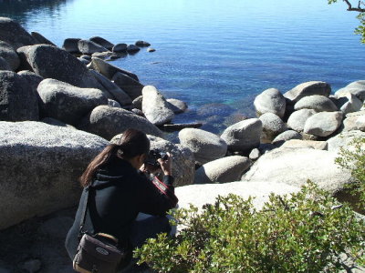 South Lake Tahoe-southeast side- Jerry taking photos