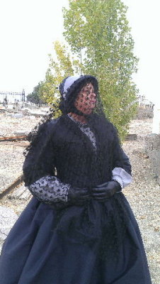 Virginia City, NV-our photo shoot in mourning at the cemetery