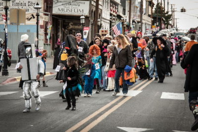 Virginia City Halloween parade