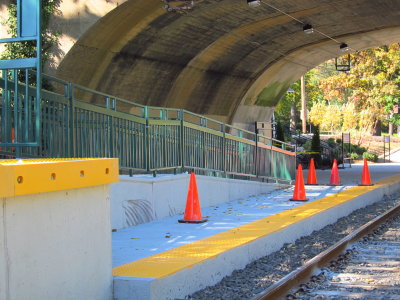 new concrete at handicap ramp