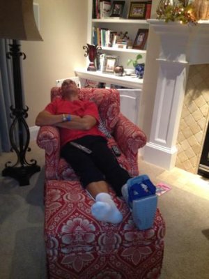 how he really looked most of the day!