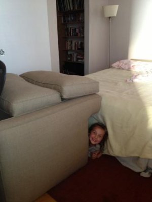 the computer room/guest room, turned into a fort while we were there