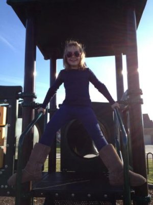 meanwhile elisabeth plays on the playground