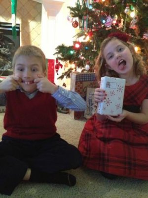 christmas eve. goofing for the camera