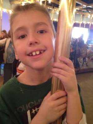 on the carousel