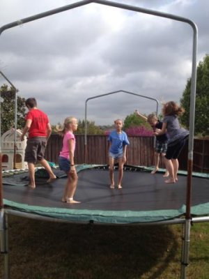 bouncing is a huge workout!