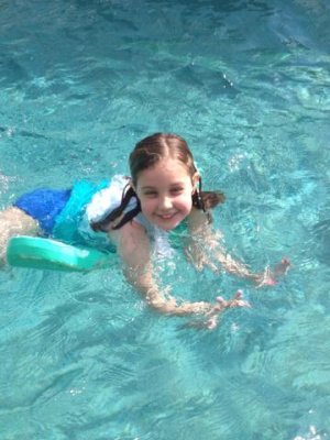 we never get to swim this early in the year!