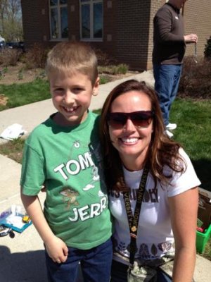 his teacher- love mrs. ward