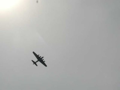 b-17 over our house