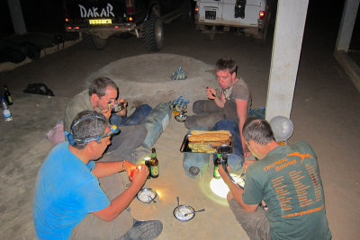 Dinner at Lac Kinkony camp site
