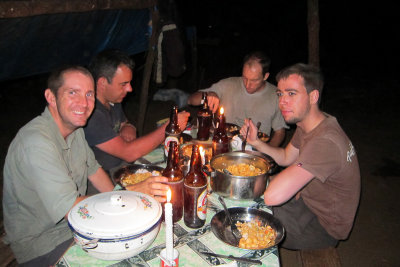 Dinner at the Bemanevika camp