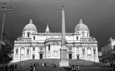 Rome, storm brewing over S Maria Maggiore