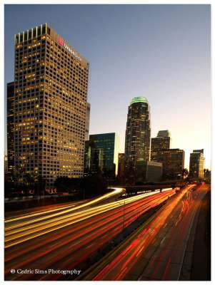 Evening commute Los Angeles 2012