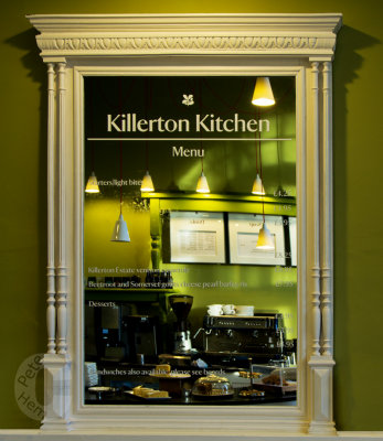 The cafe mirror at Killerton
