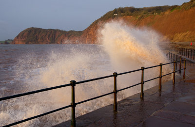 Breaking waves at Sidmouth