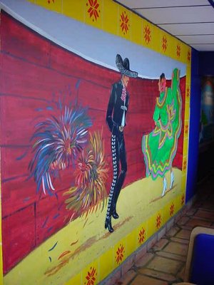 mural on the wall