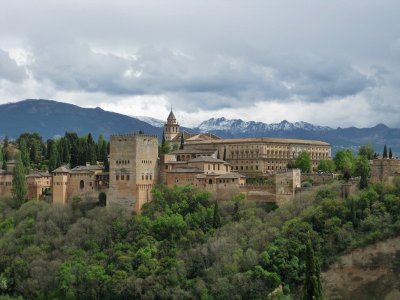Granada. La Alhambra desde el Mirador de San Nicolas