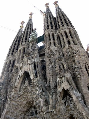 La Sagrada Familia. Façana del Naixement